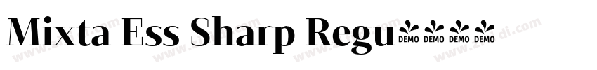 Mixta Ess Sharp Regu字体转换